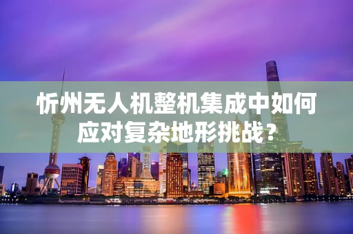 忻州无人机整机集成中如何应对复杂地形挑战？
