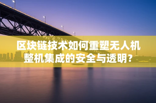 区块链技术如何重塑无人机整机集成的安全与透明？