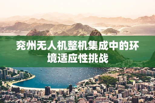 兖州无人机整机集成中的环境适应性挑战