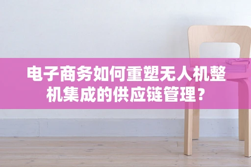 电子商务如何重塑无人机整机集成的供应链管理？