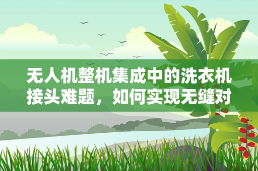 无人机整机集成中的洗衣机接头难题，如何实现无缝对接？