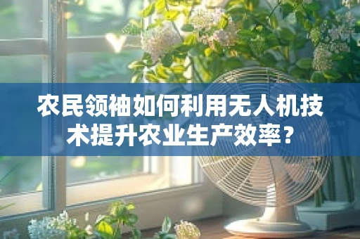 农民领袖如何利用无人机技术提升农业生产效率？