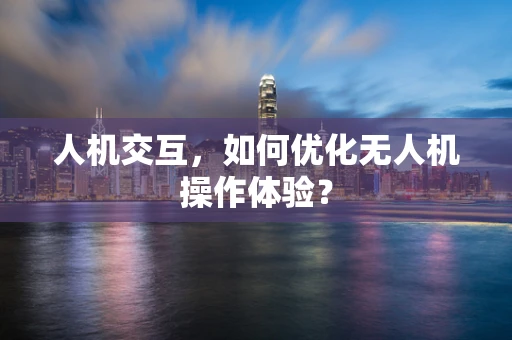 人机交互，如何优化无人机操作体验？