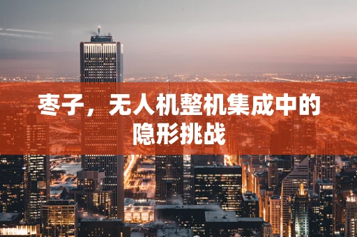 枣子，无人机整机集成中的隐形挑战