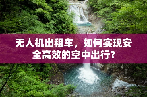 无人机出租车，如何实现安全高效的空中出行？