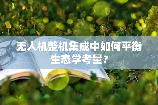 无人机整机集成中如何平衡生态学考量？