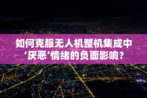 如何克服无人机整机集成中‘厌恶’情绪的负面影响？