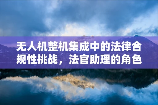 无人机整机集成中的法律合规性挑战，法官助理的角色与考量