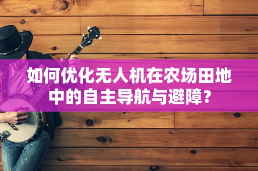 如何优化无人机在农场田地中的自主导航与避障？