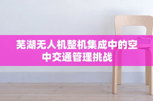 芜湖无人机整机集成中的空中交通管理挑战