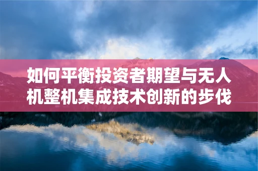 如何平衡投资者期望与无人机整机集成技术创新的步伐？