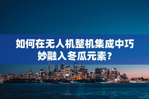 如何在无人机整机集成中巧妙融入冬瓜元素？