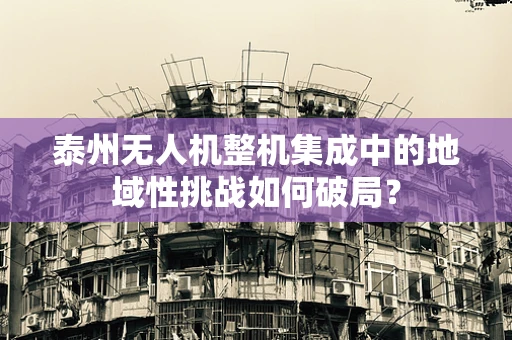 泰州无人机整机集成中的地域性挑战如何破局？