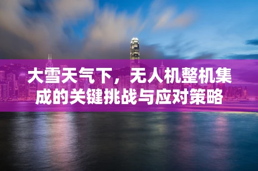 大雪天气下，无人机整机集成的关键挑战与应对策略