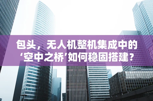 包头，无人机整机集成中的‘空中之桥’如何稳固搭建？