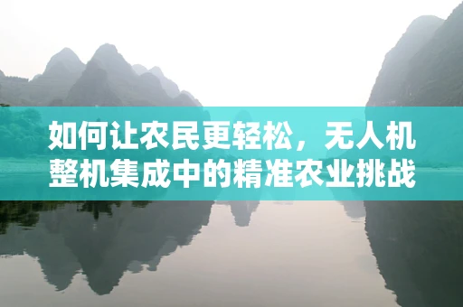 如何让农民更轻松，无人机整机集成中的精准农业挑战？