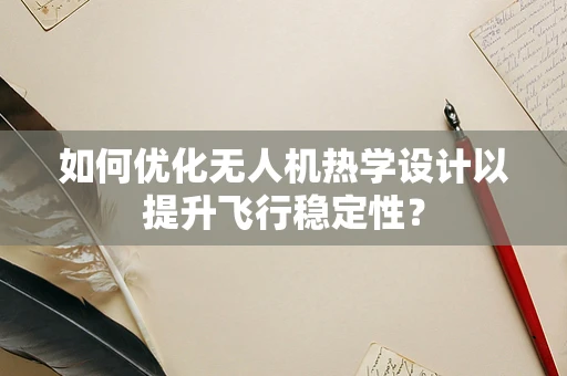 如何优化无人机热学设计以提升飞行稳定性？