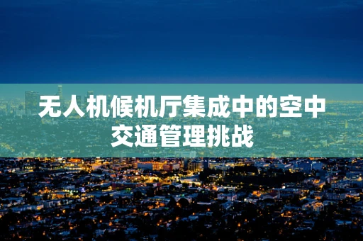 无人机候机厅集成中的空中交通管理挑战