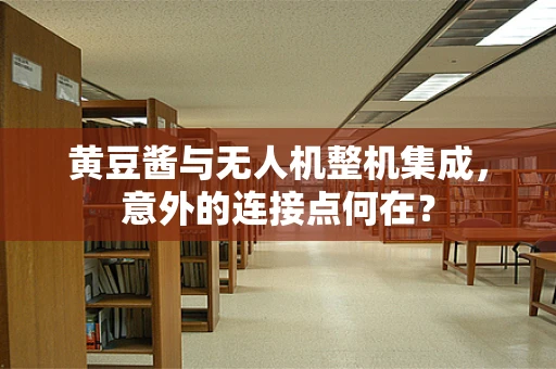 黄豆酱与无人机整机集成，意外的连接点何在？