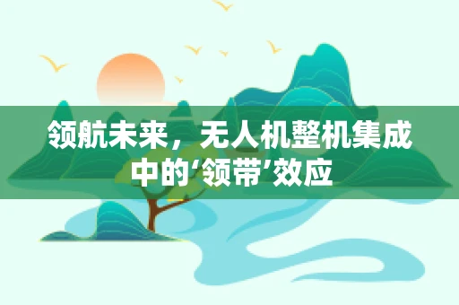 领航未来，无人机整机集成中的‘领带’效应