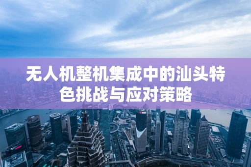 无人机整机集成中的汕头特色挑战与应对策略