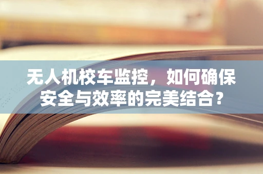 无人机校车监控，如何确保安全与效率的完美结合？