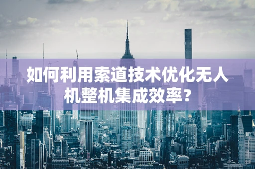 如何利用索道技术优化无人机整机集成效率？