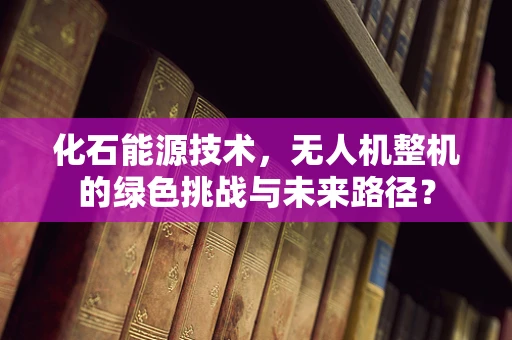 化石能源技术，无人机整机的绿色挑战与未来路径？