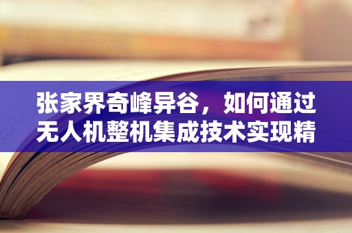 张家界奇峰异谷，如何通过无人机整机集成技术实现精准测绘？
