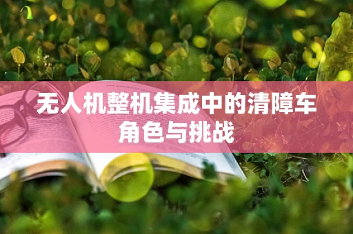 无人机整机集成中的清障车角色与挑战