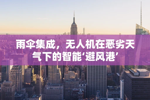 雨伞集成，无人机在恶劣天气下的智能‘避风港’