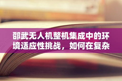 邵武无人机整机集成中的环境适应性挑战，如何在复杂地形中确保稳定飞行？