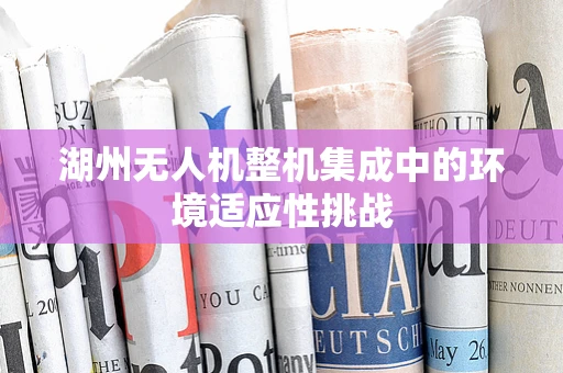 湖州无人机整机集成中的环境适应性挑战