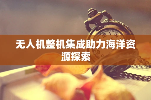 无人机整机集成助力海洋资源探索