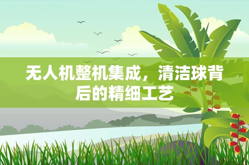无人机整机集成，清洁球背后的精细工艺