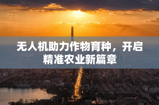 无人机助力作物育种，开启精准农业新篇章