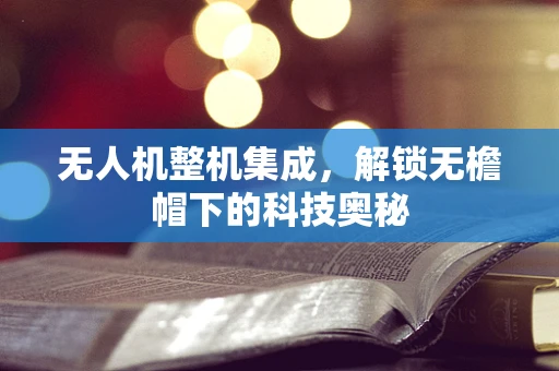 无人机整机集成，解锁无檐帽下的科技奥秘