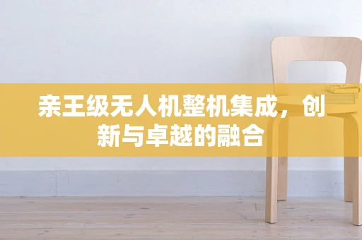 亲王级无人机整机集成，创新与卓越的融合