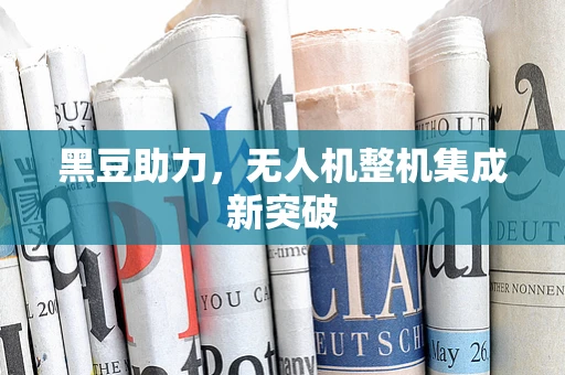 黑豆助力，无人机整机集成新突破