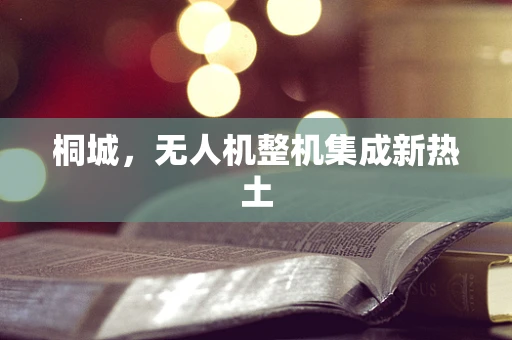 桐城，无人机整机集成新热土