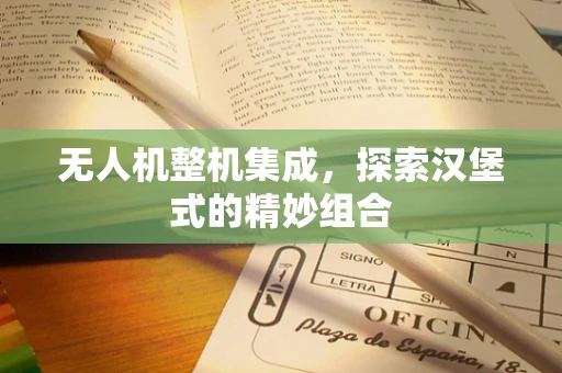 无人机整机集成，探索汉堡式的精妙组合
