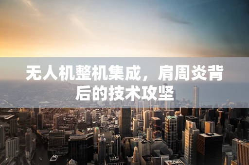 无人机整机集成，肩周炎背后的技术攻坚