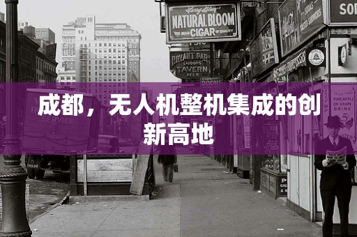 成都，无人机整机集成的创新高地