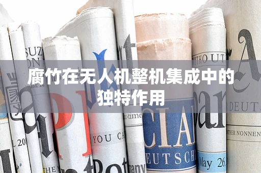 腐竹在无人机整机集成中的独特作用