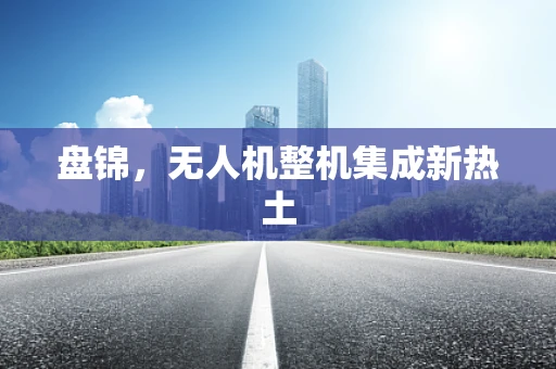 盘锦，无人机整机集成新热土