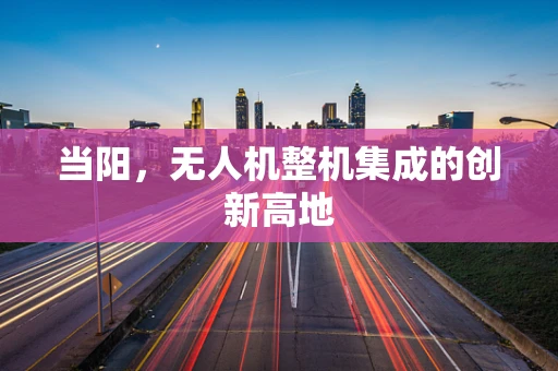 当阳，无人机整机集成的创新高地