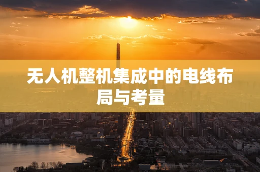 无人机整机集成中的电线布局与考量
