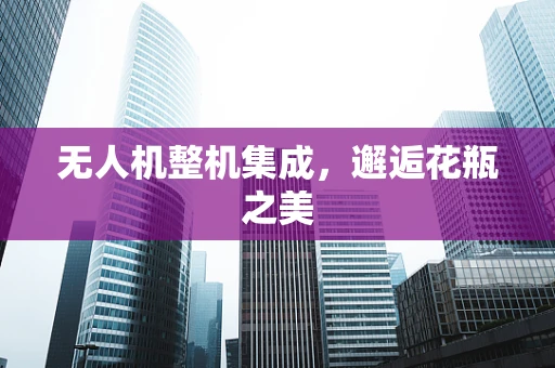 无人机整机集成，邂逅花瓶之美