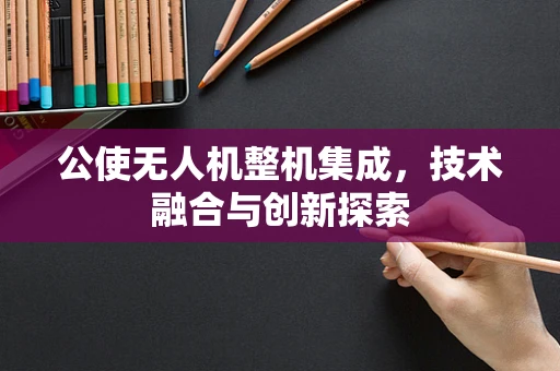 公使无人机整机集成，技术融合与创新探索