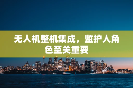 无人机整机集成，监护人角色至关重要